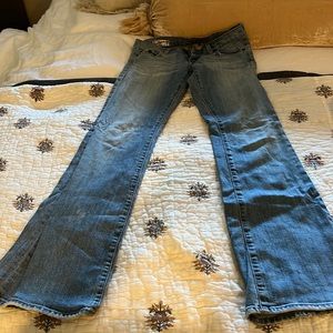 Red engine jeans. Good condition